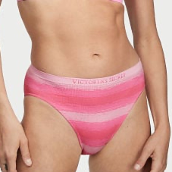 Victoria's Secret Seamless Brief Panty Flirty Pink Large NEW - Picture 4 of 4